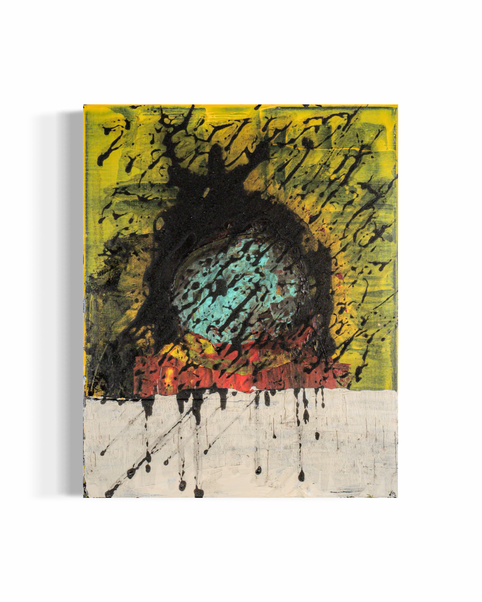 Pictured: original painting Hopeless in Space by Youssef Lakhrif