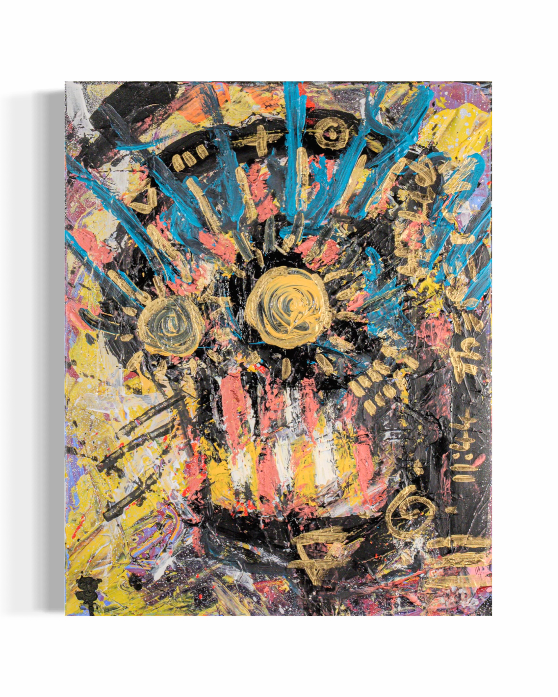 Pictured: original painting Subway Demon by Youssef Lakhrif