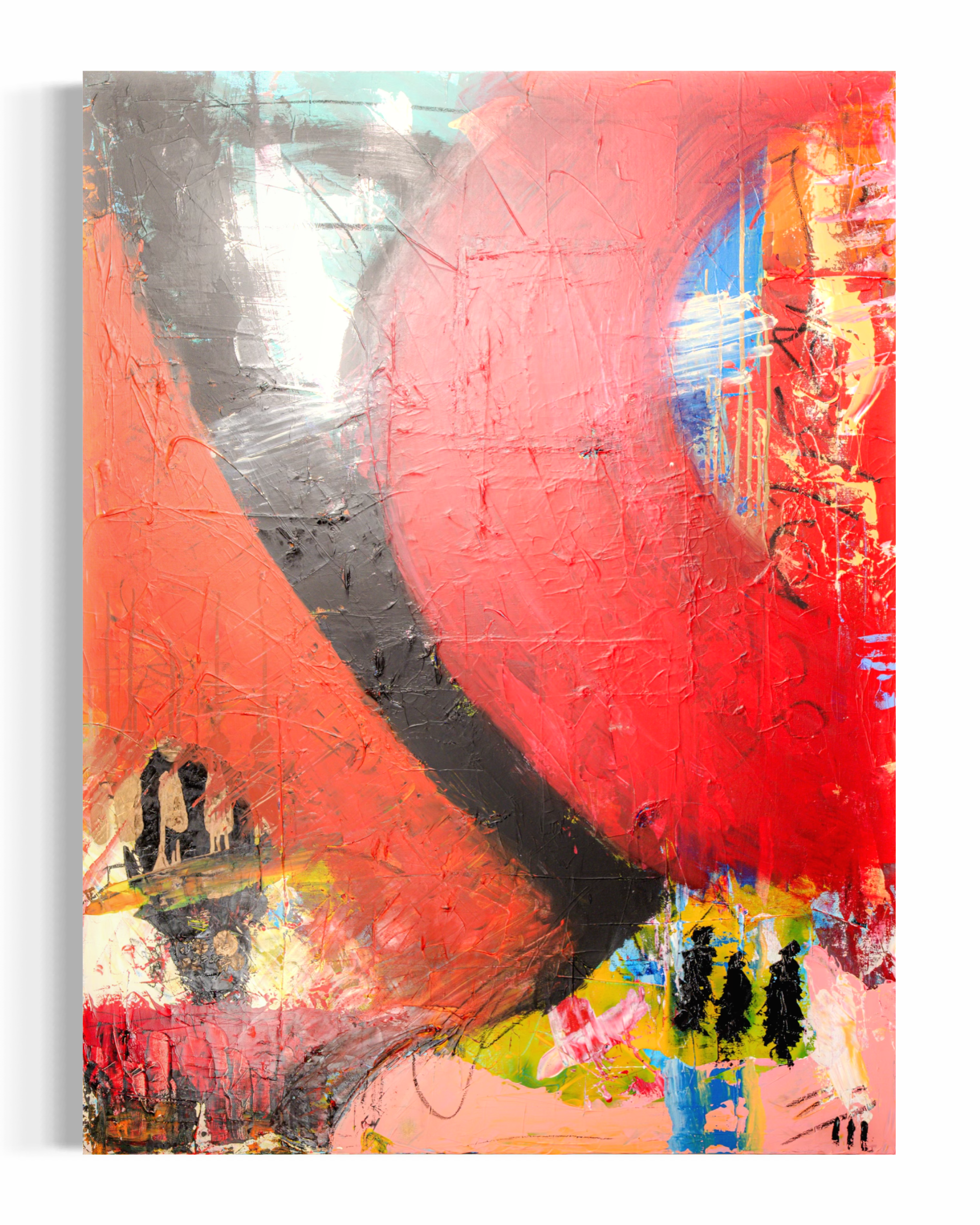 Pictured: original painting There is No Hell by Youssef Lakhrif