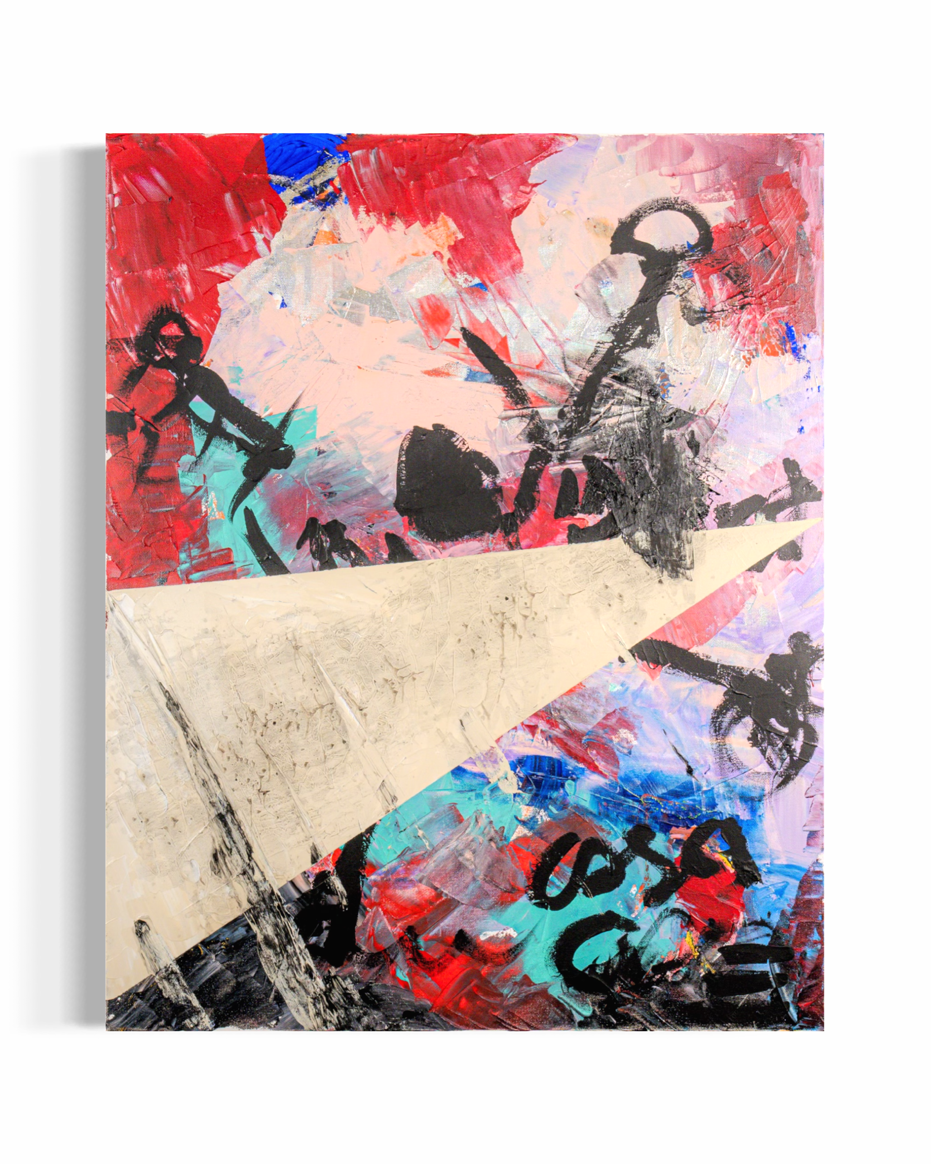 Pictured: original painting Casa city by Youssef Lakhrif