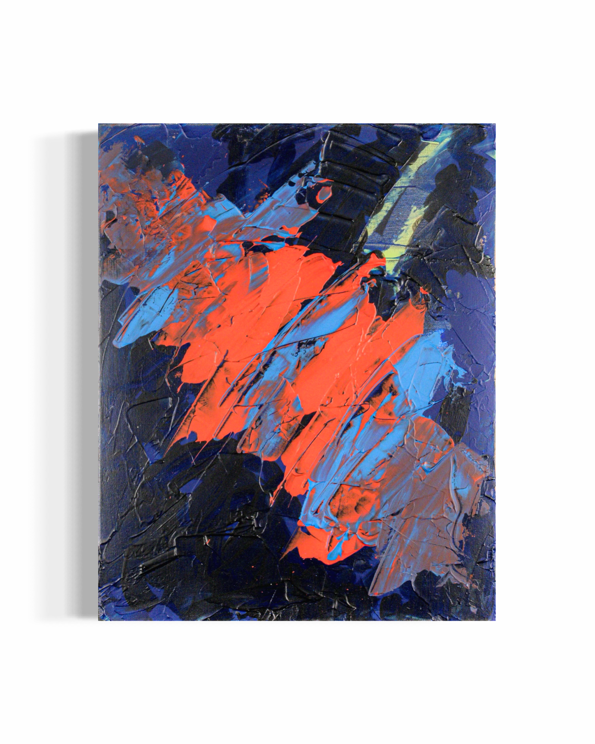 Pictured: original painting Cosmic Kiss by Youssef Lakhrif