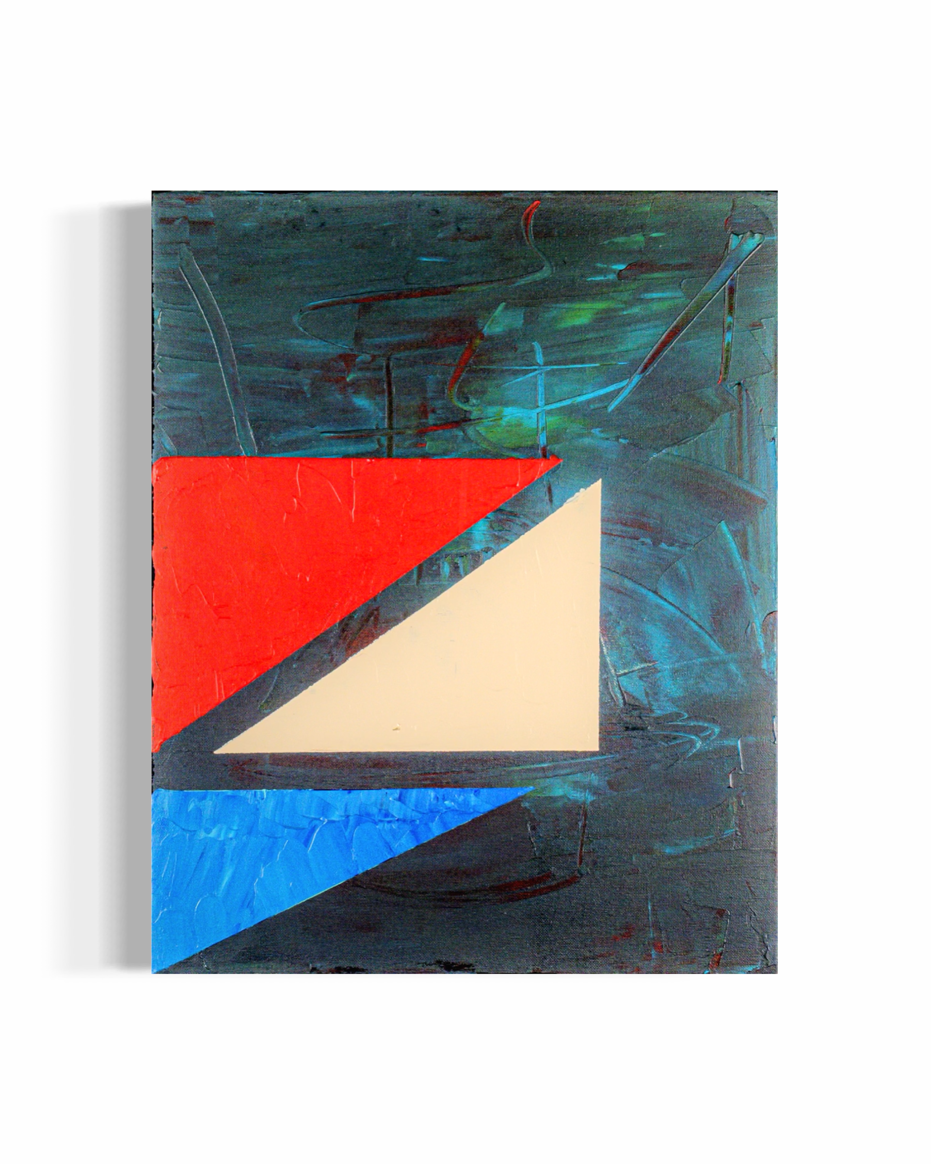 Pictured: original painting Cosmic Order by Youssef Lakhrif