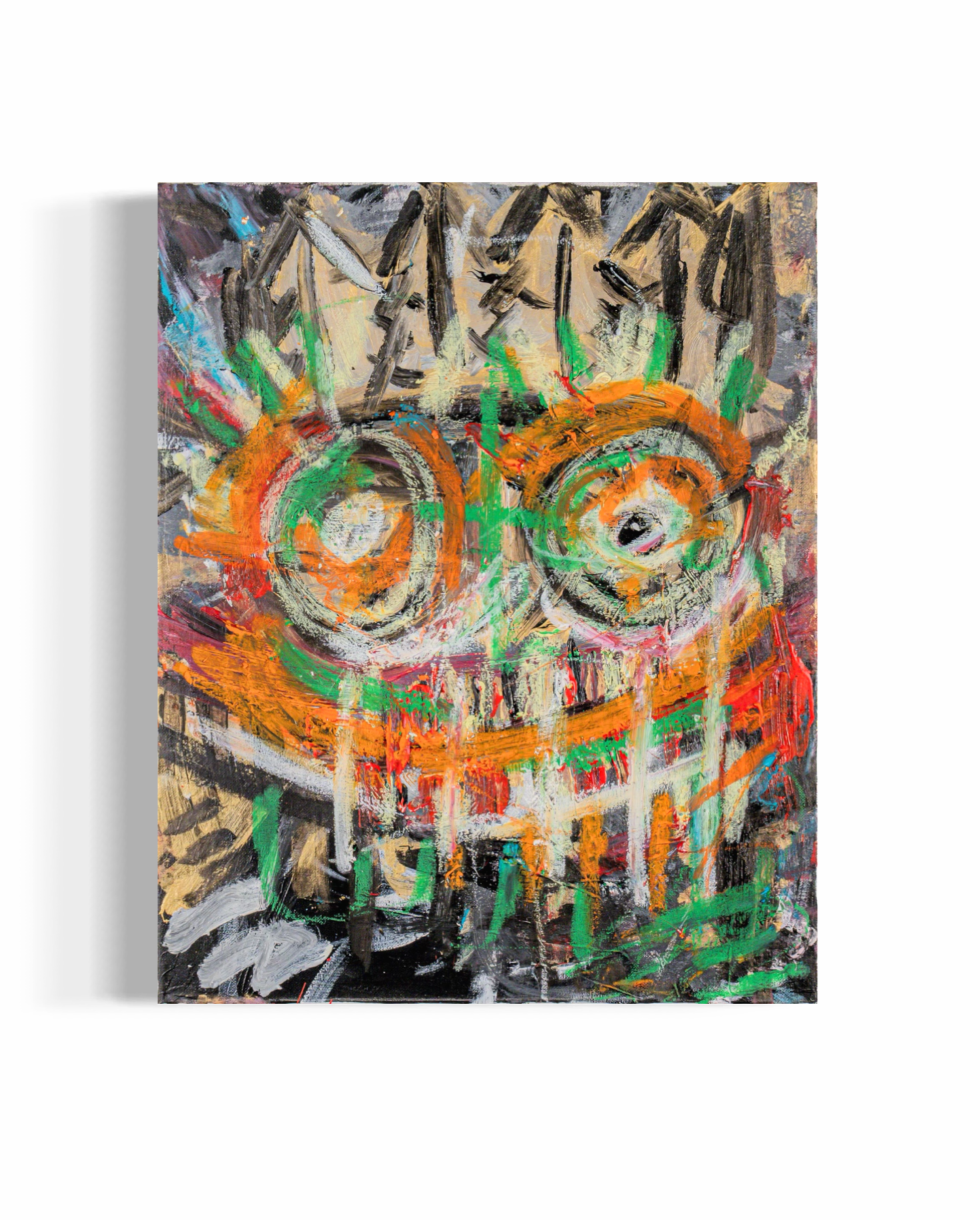 Pictured: original painting Deceitful Expression by Youssef Lakhrif