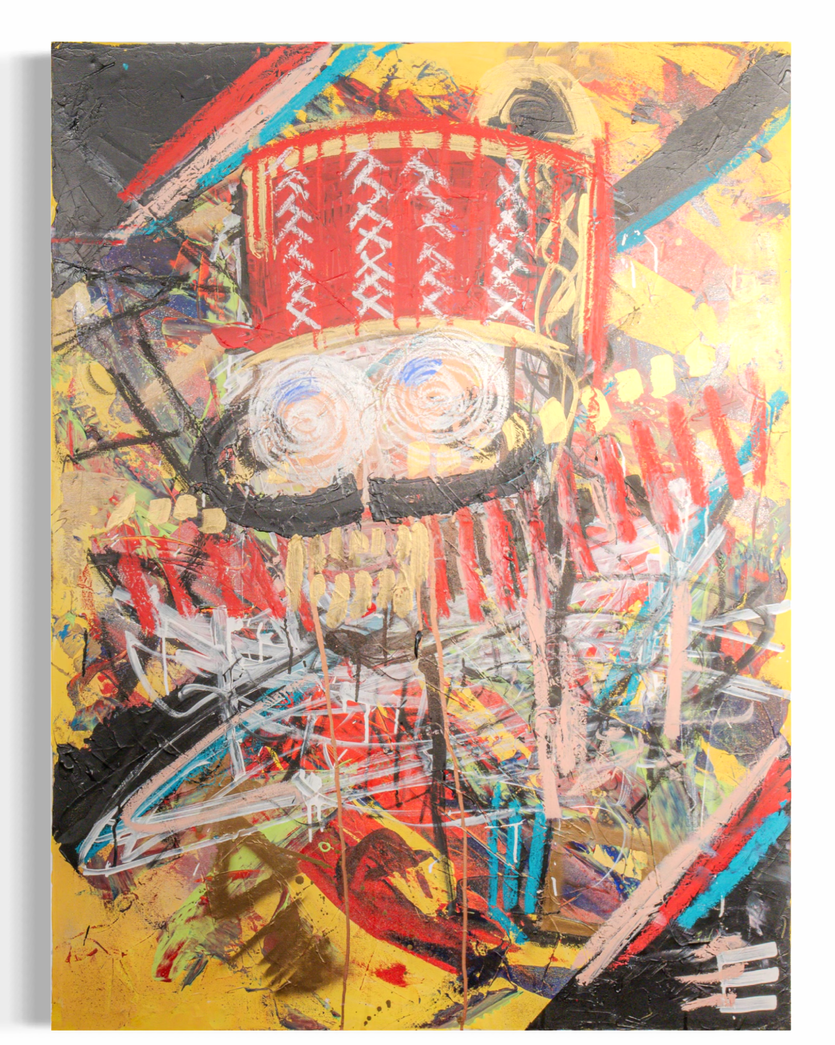 Pictured: original painting Fez by Youssef Lakhrif