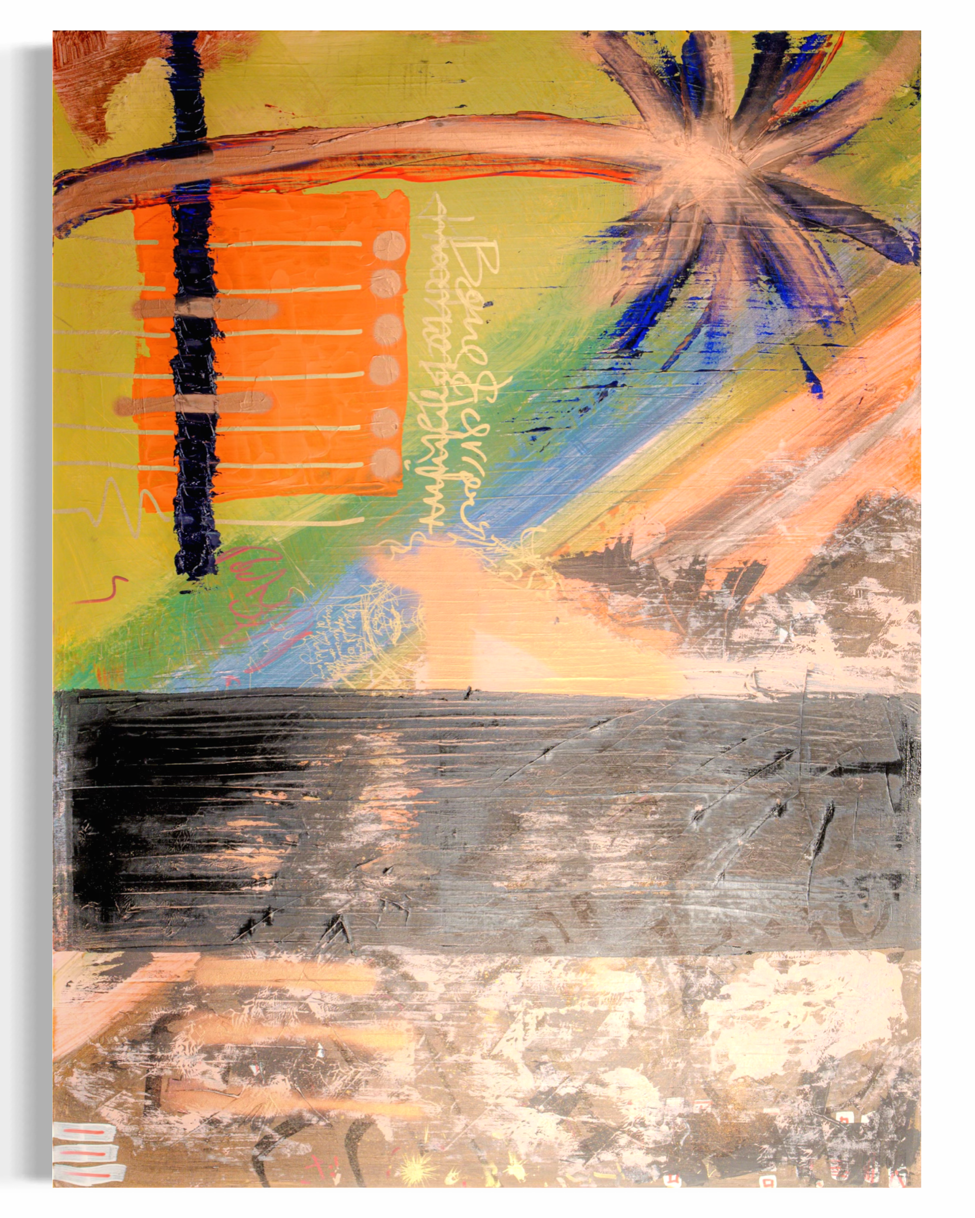 Pictured: original painting The Palms by Youssef Lakhrif